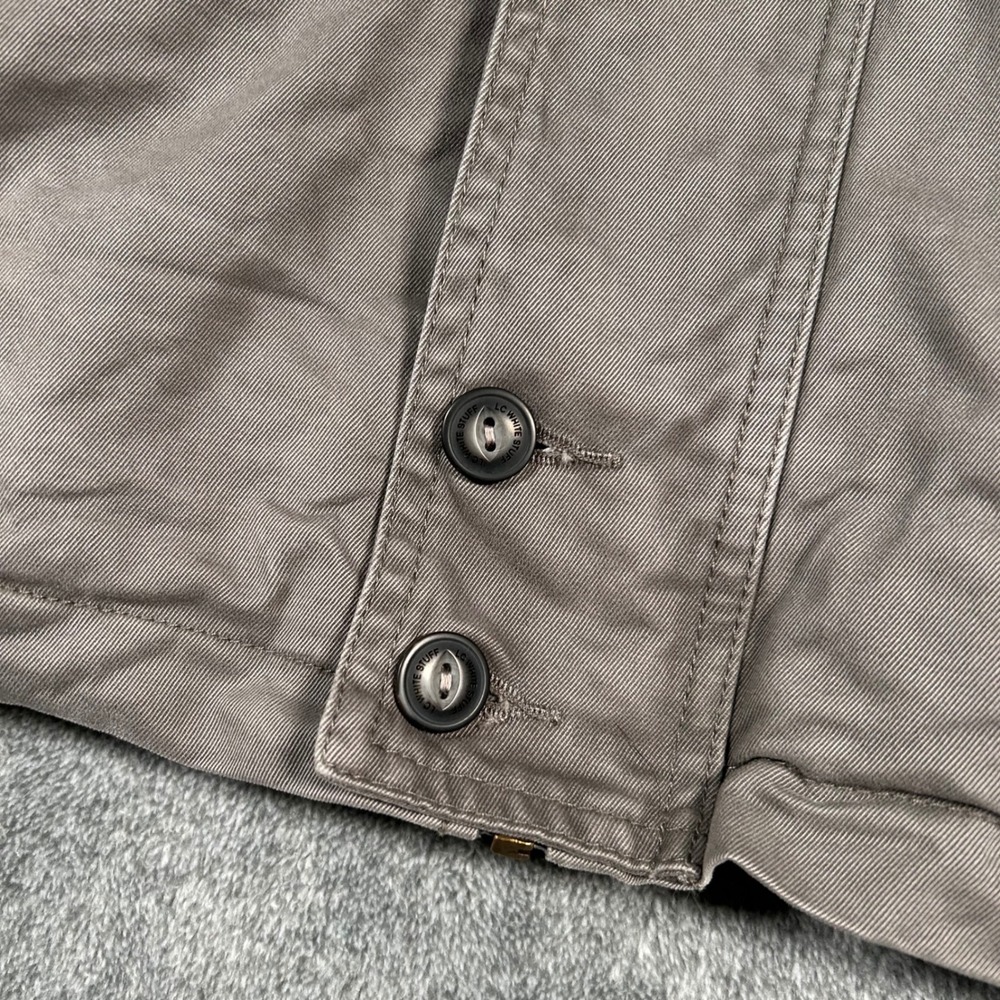 White Stuff Harrington Jacket Laundered Classics Mens S Taupe Grey Cotton Twill - Picture 6 of 16
